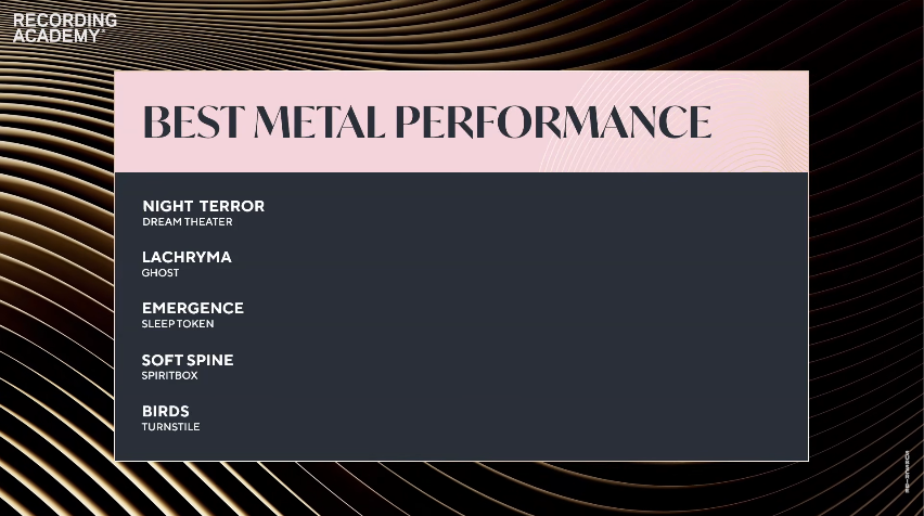 MEJOR INTERPRETACIÓN DEL GÉNERO METAL