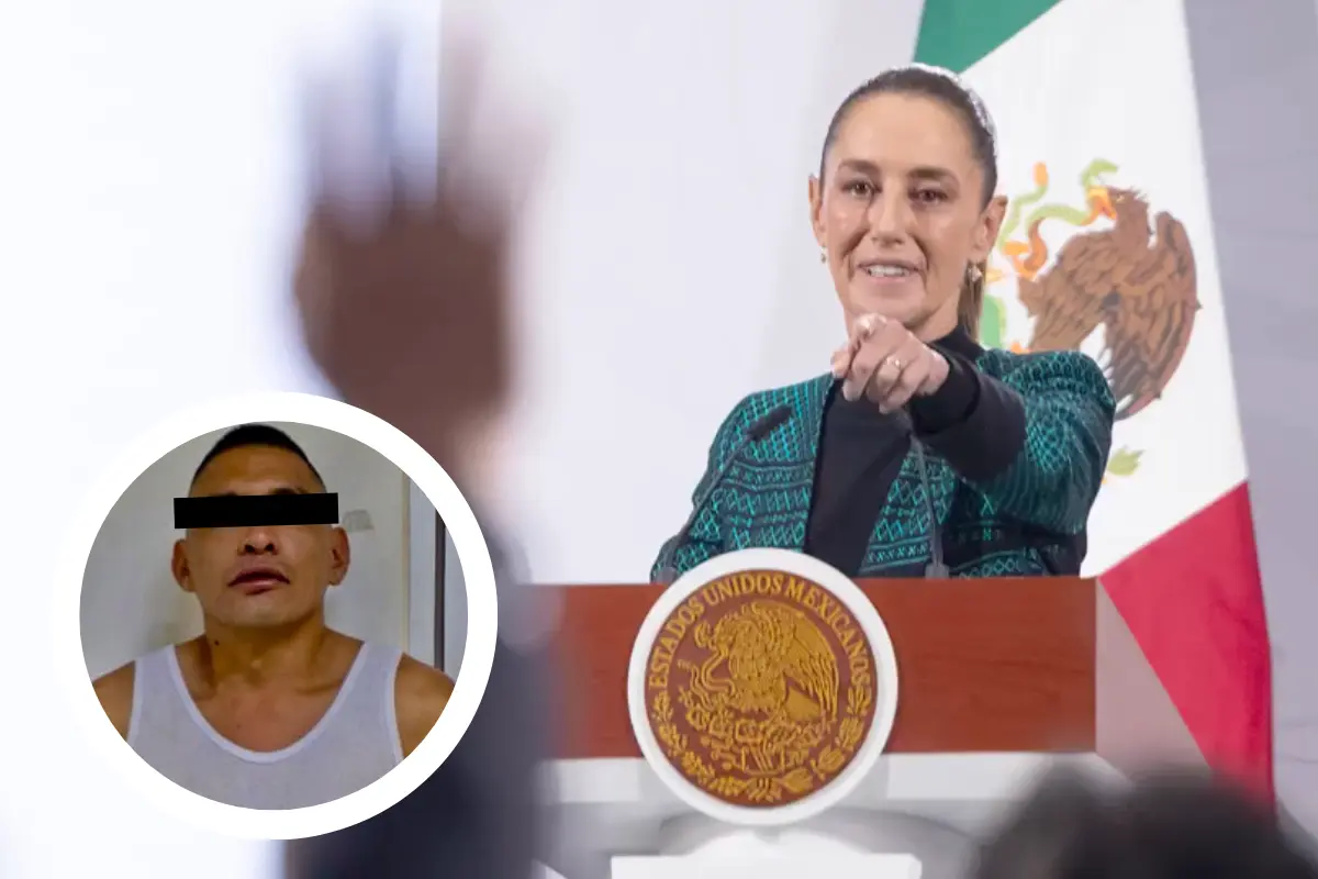 Trasladan a Reclusorio al acosador de Claudia Sheinbaum. Foto: Canva | X @Claudiashein