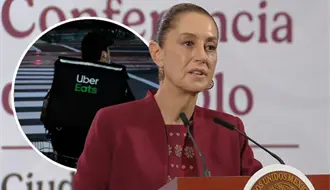 Claudia Sheinbaum pide a Profeco revisar aumentos en apps y celebra que repartidores ya tengan seguro social