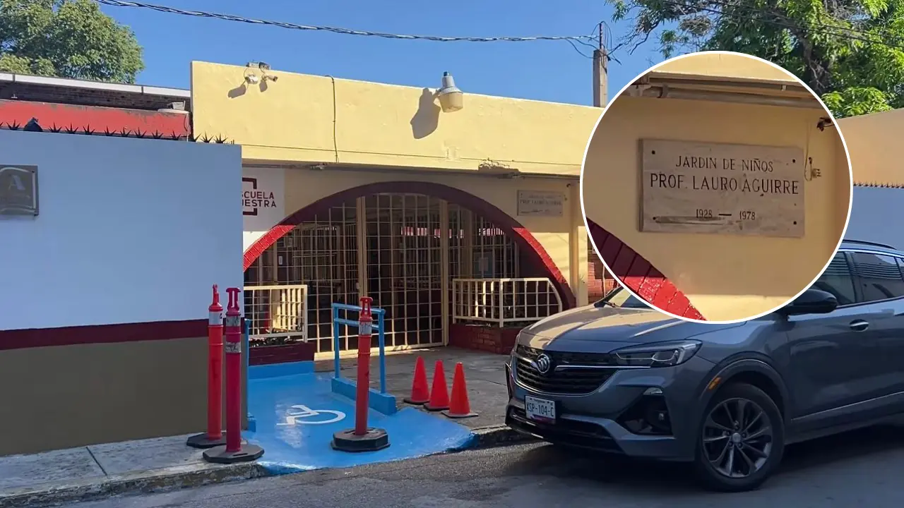 El jardín de niños Lauro Aguirre fue cerrado tras detectarse un brote de la enfermedades de manos- pues- boca. Foto: Axel Hassel