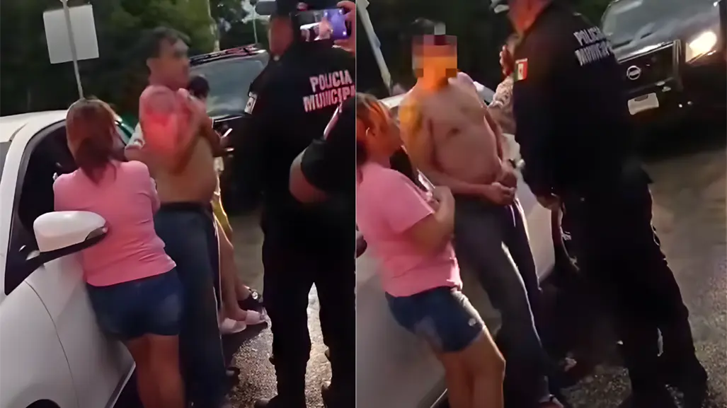 VIDEO|Detienen en Celestún a supuesto policía de Quintana Roo por evadir filtro y conducir ebrio