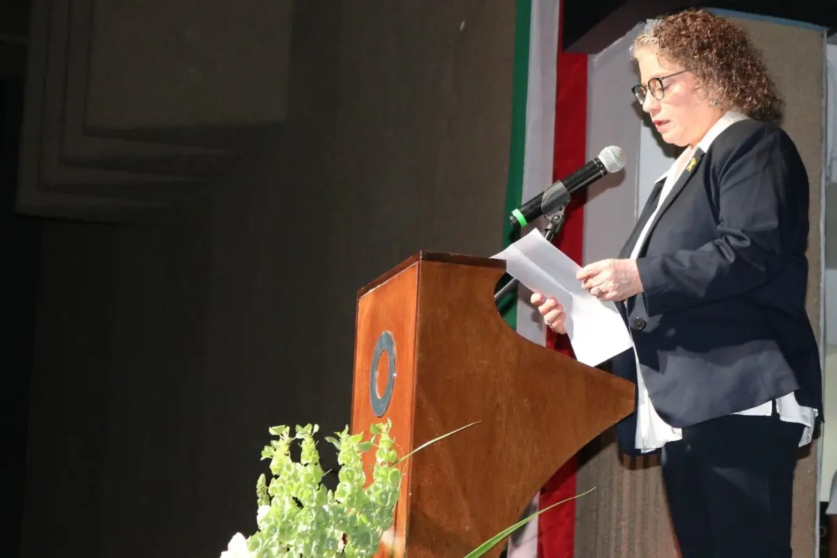 Einat Kranz en conferencia de prensa Foto: X(Twitter) @IsraelinMexico