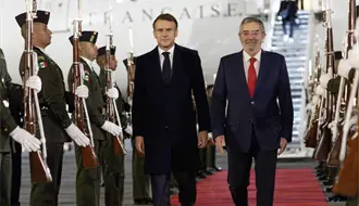 Emmanuel Macron, presidente de Francia, llega a México