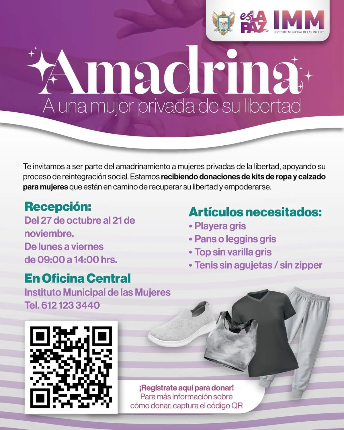 Foto: Instituto Municipal de las Mujeres de La Paz / Facebook.