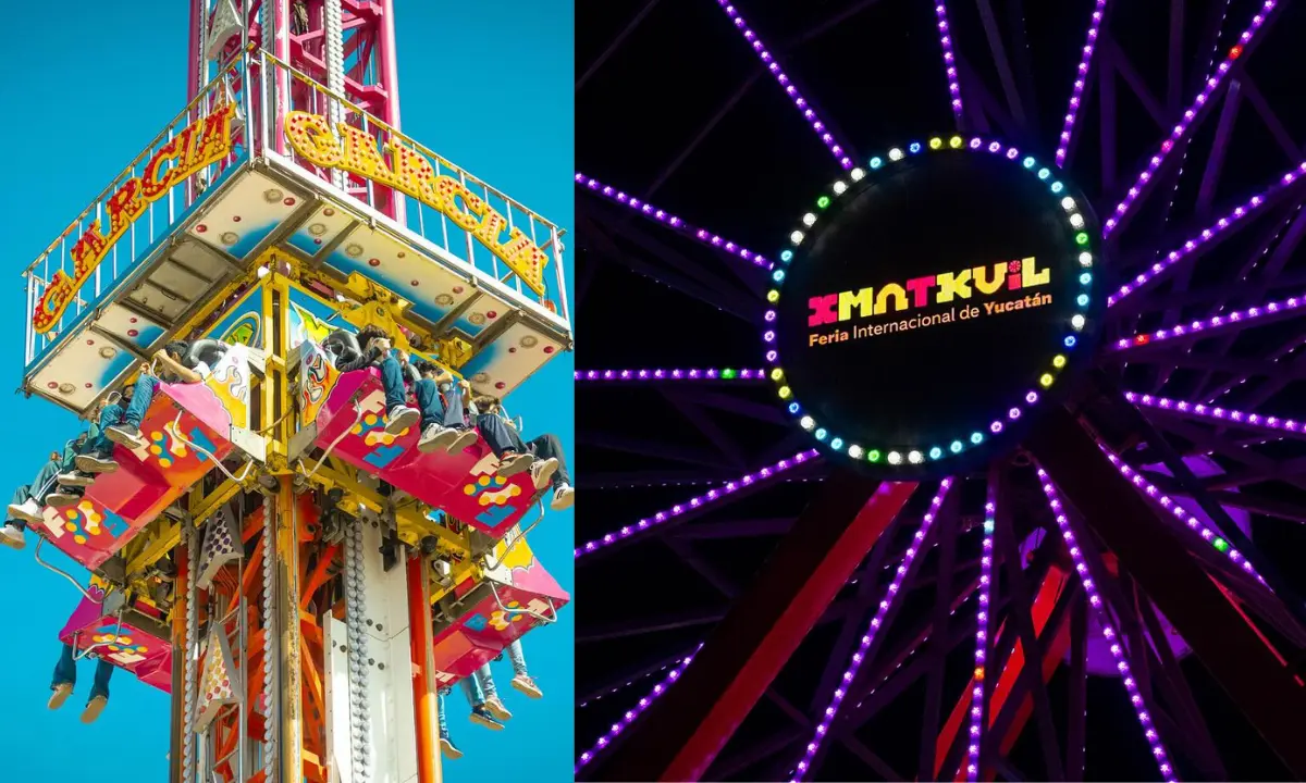 Para la edición del 2025 llegan nuevos juegos mecánicos y atracciones a Xmatkuil Foto: Feria Yucatán