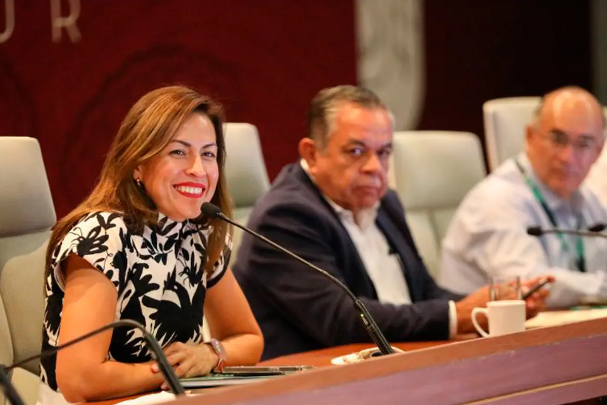 Alcaldesa Milena Quiroga Romero en la Red de Ciudades del Aprendizaje Latinoamérica. Foto: Ayuntamiento de La Paz.