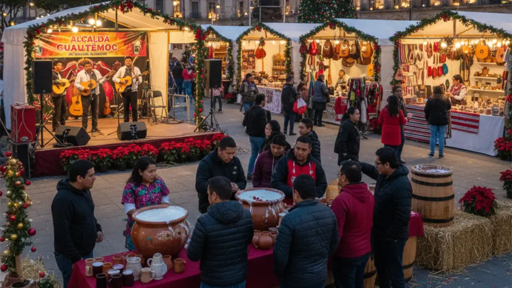 Tianguis del pulque navideño llega a esta alcaldía de CDMX con música, artesanías y más