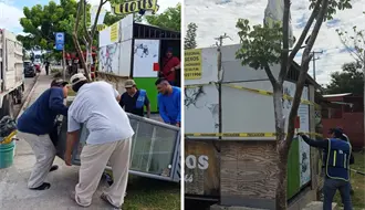 Retiran puestos irregulares de venta de comida en colonias de Mérida para recuperar espacios públicos