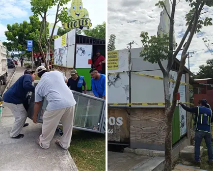 Retiran puestos irregulares de venta de comida en colonias de Mérida para recuperar espacios públicos