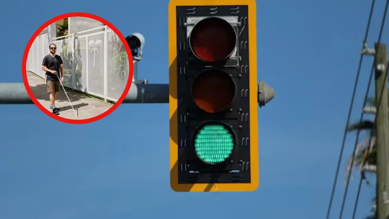 Nuevos semáforos inclusivos en Tampico garantizan seguridad para personas con discapacidad visual y auditiva en Avenida Miguel Hidalgo.