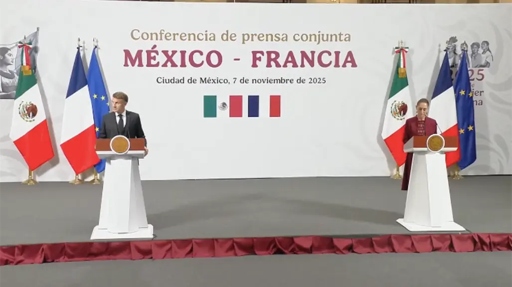 Sigue EN VIVO Conferencia de prensa México-Francia con Claudia Sheinbaum y Emmanuel Macron