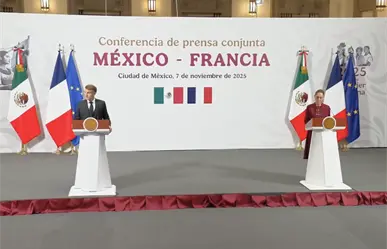 Sigue EN VIVO Conferencia de prensa México-Francia con Claudia Sheinbaum y Emmanuel Macron