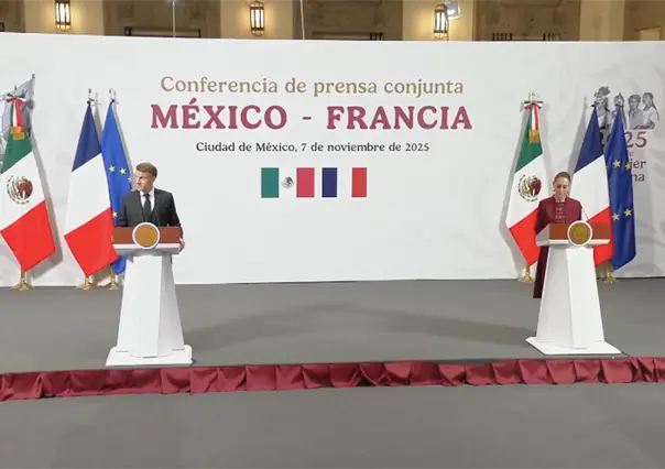 Sigue EN VIVO Conferencia de prensa México-Francia con Claudia Sheinbaum y Emmanuel Macron