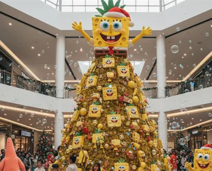 Árbol de Navidad Bob Esponja en CDMX: fechas, horarios y dónde