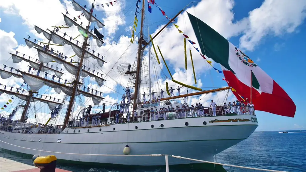 Así luce por dentro el Buque Escuela Cuauhtémoc que arribará al puerto de Progreso, Yucatán
