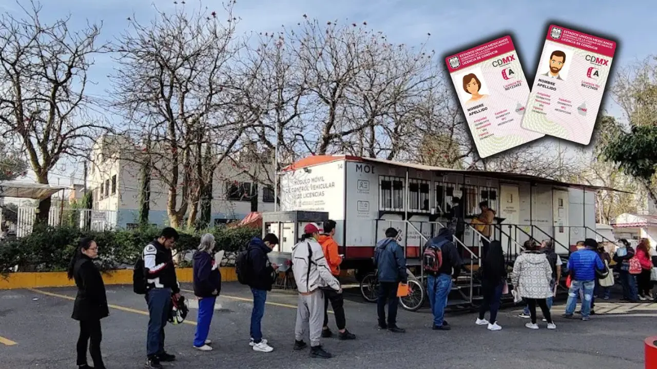 Módulo de Semovi en CDMX, licencia de conducir en CDMX. Foto: Google Maps | Semovi | Canva