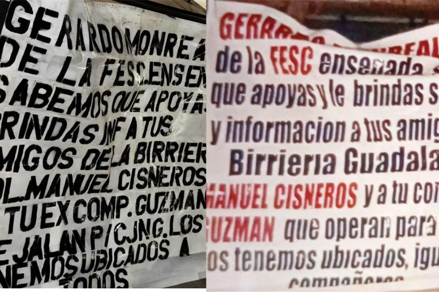 Aparecen narcomantas en Ensenada tras informe de Marina del Pilar