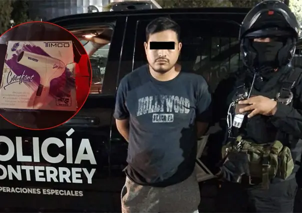 Persecución en Monterrey termina con un detenido y decomiso de droga