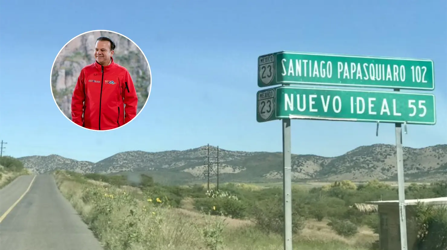 Esteban Villegas Villarreal, gobernador de Durango, habló sobre la modernización de la carretera Canatlán - Nuevo Ideal. | Foto: Especial.