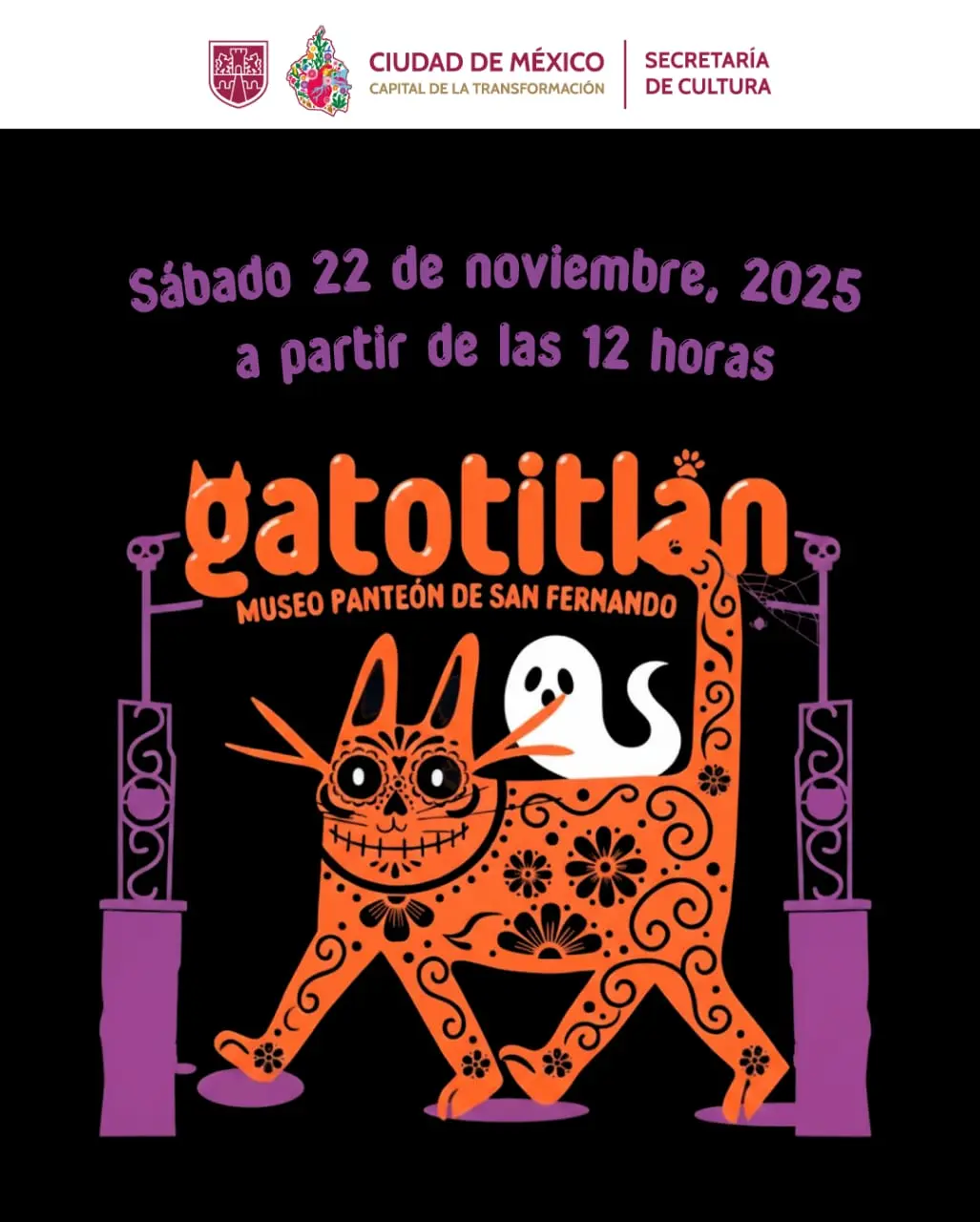 Póster oficial de Gatotitlán. Foto X @CulturaCiudadMx