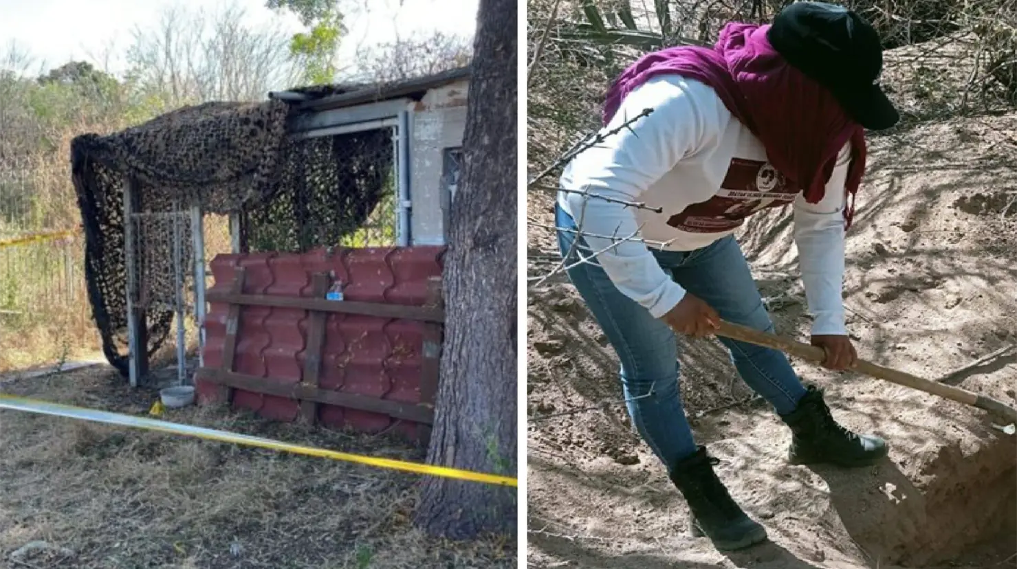 Buscadores localizan fosa con restos humanos en Culiacancito, Sinaloa. Foto: Quinta Fuerza | Madres Buscadoras.