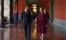 Emmanuel Macron agradece a Claudia Sheinbaum su recibimiento en México Emmanuel Macron agradece a Claudia Sheinbaum su recibimiento en México