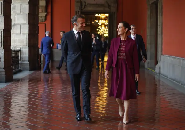 Emmanuel Macron agradece a Claudia Sheinbaum su recibimiento en México