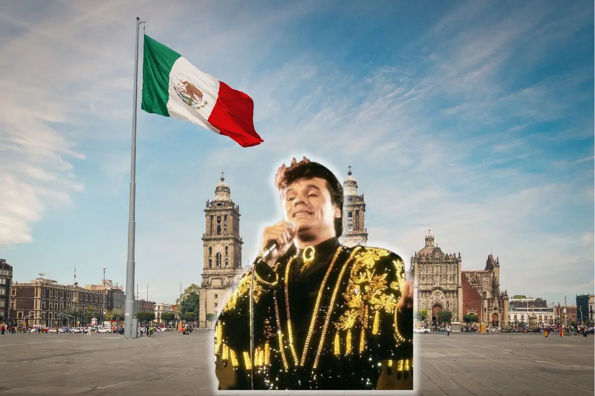 Zócalo capitalino, Juan Gabriel cantando. Foto: IG (@soyjuangabriel_) | Canva