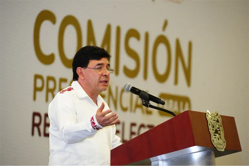 imagen recuadro Jesús Ramírez Cuevas, representante de la Comisión Presidencial para la Reforma Electoral. Foto: Carlos García