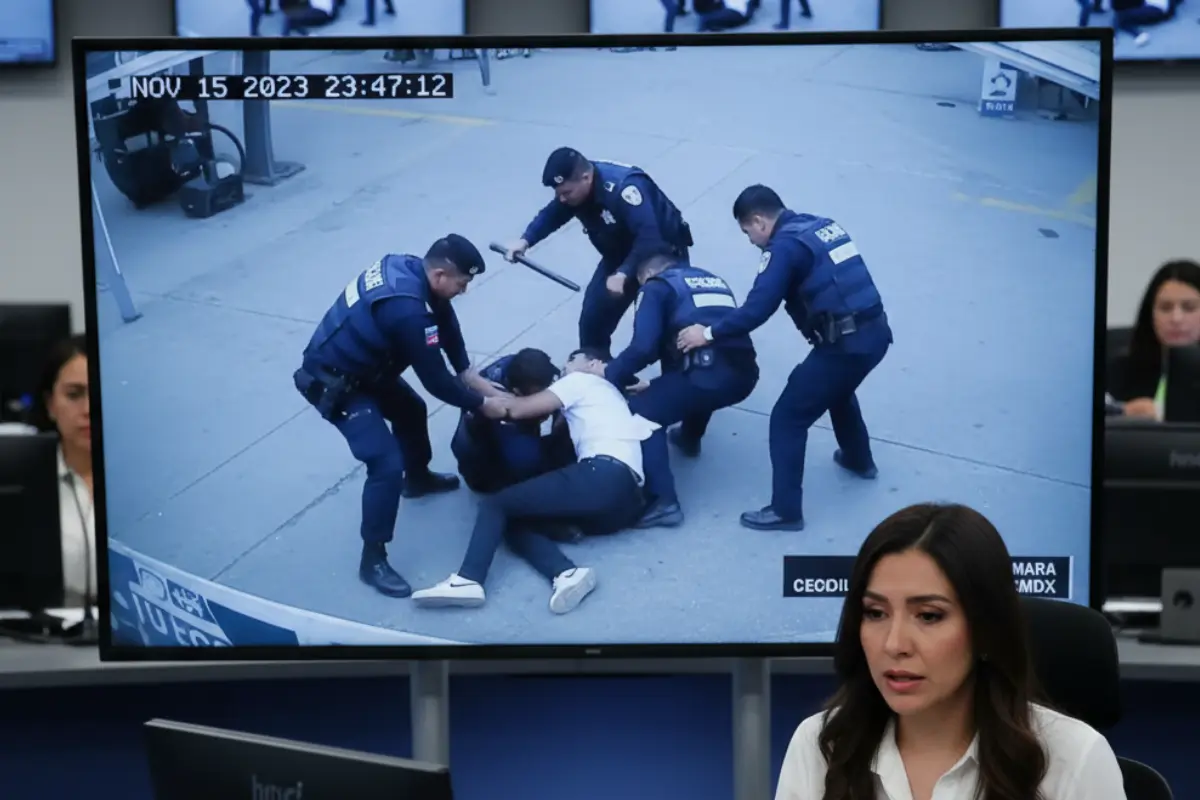 Nuevo video de la violenta agresión a joven en la CDMX. Foto: IA