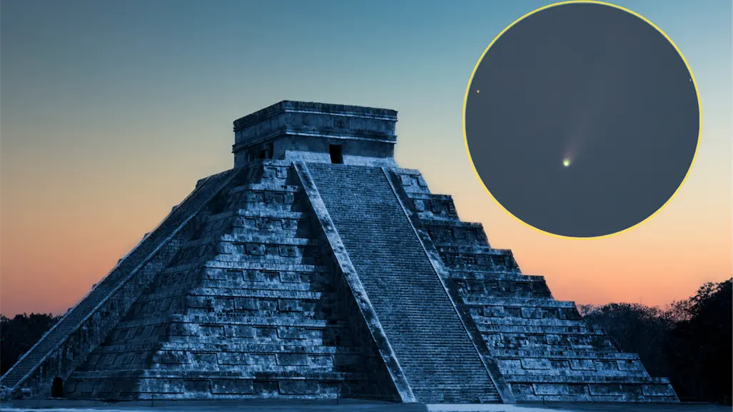 Captan el cometa Lemmon en Mérida y Chichén Itzá: así se dejó ver en el cielo yucateco
