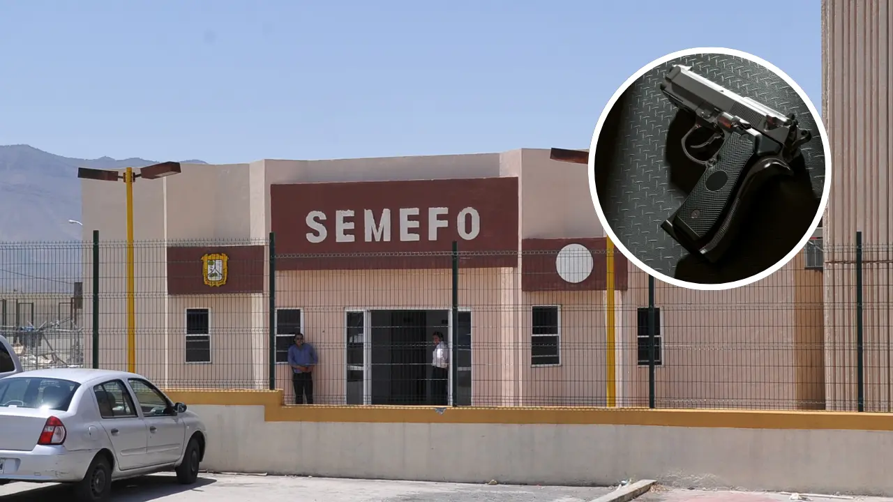 El agresor seguía con vida cuando fue encontrado por su hija en su hogar en Ramos Arizpe./Foto: Semefo/ Canva