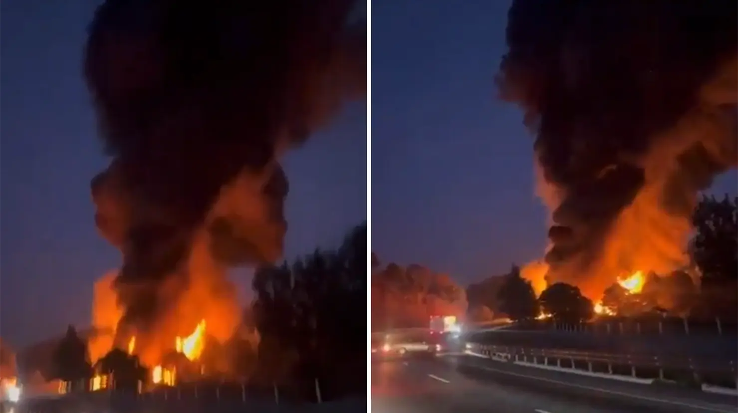 Explosión de pipa con combustible provoca cierre total en la autopista México-Puebla. Foto: X (@opespecialesmx)