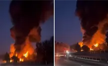 Explosión de pipa con combustible provoca cierre total en la autopista México-Puebla Explosión de pipa con combustible provoca cierre total en la autopista México-Puebla