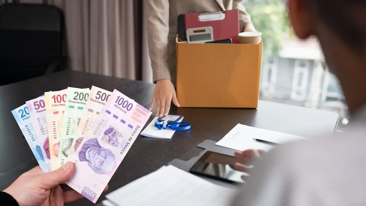 Persona que perdió el empleo, dinero en efectivo. Foto: Canva