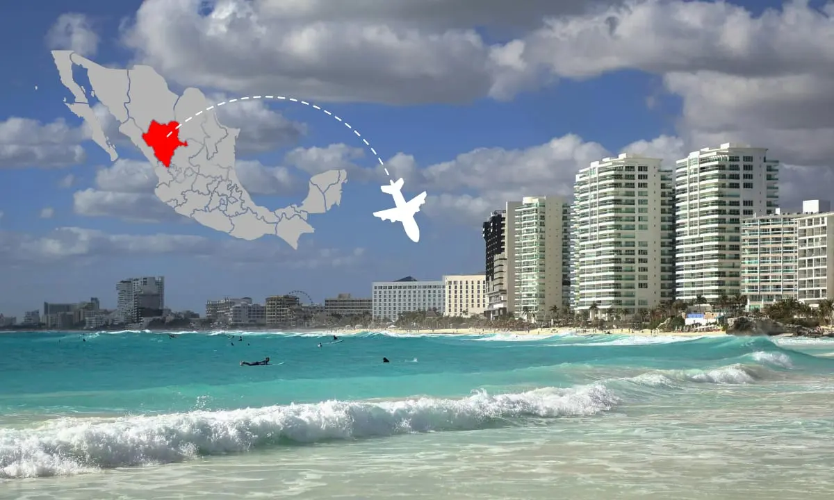 Esto cuesta un boleto de avión de Durango a Cancún por Volaris y por Aeroméxico