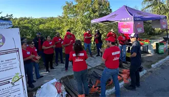 HEB y Cíclica realizan mega jornada de limpieza en el río San Marcos