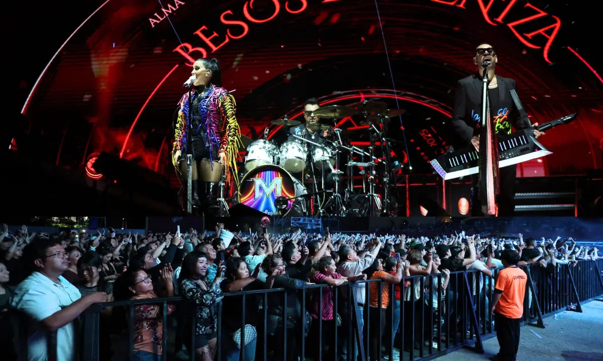 El verdadero latido de la noche en Xmatkuil llegó con el concierto de Matute Foto: Gobierno de Yucatán