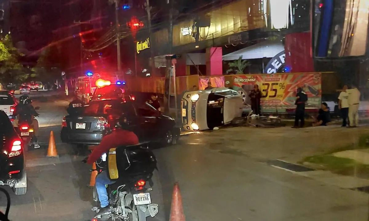 Entre los lesionados estuvo una motociclista que hacía su alto Foto: Noti piedra de agua y sus alrededores