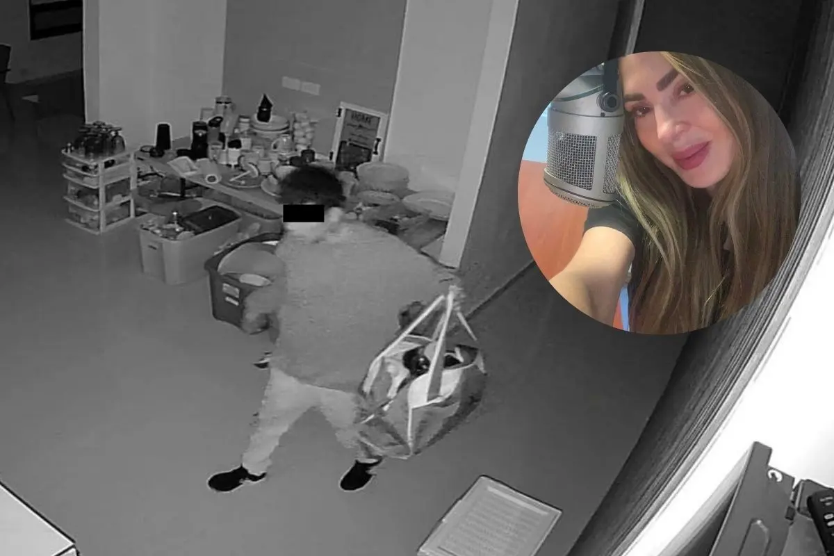La locutora y conductora de televisión, Adriana Díaz, reveló que fue víctima de robo en su hogar mientras se encontraba dormida en la colonia Villa las Fuentes, al sur de Monterrey, y publicó las imágenes del presunto ladrón. Foto: Facebook Adriana Diaz