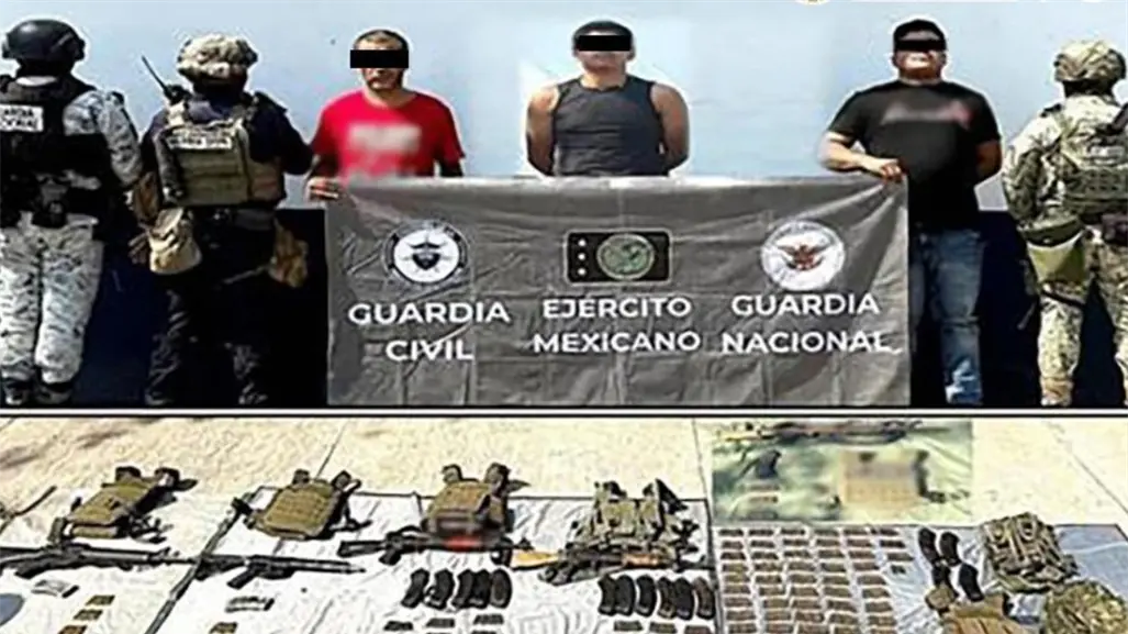 Detienen a 5 criminales y aseguran más de 300kg de droga con armamento táctico en Michoacán