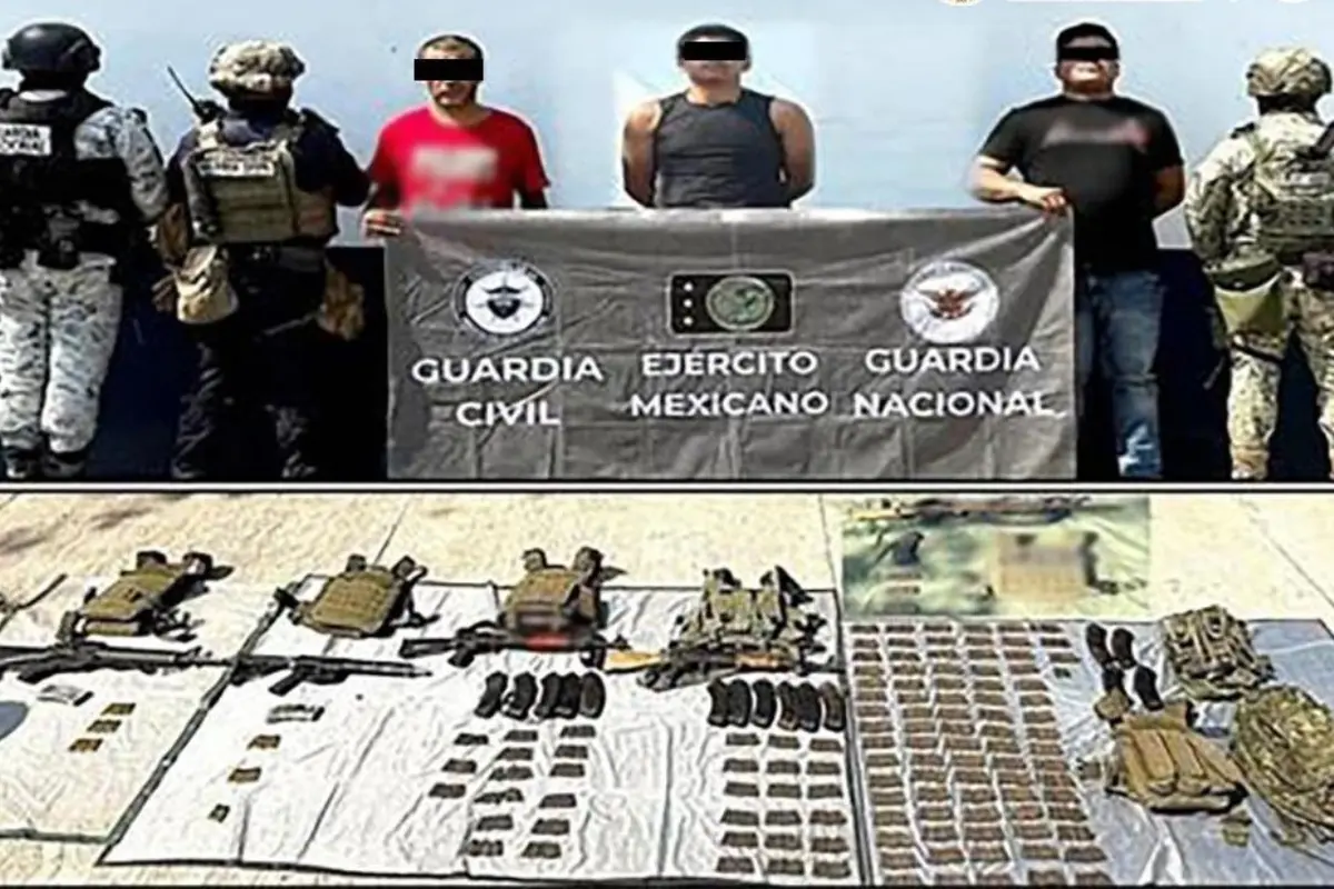Criminales detenidos en Michoacán Foto: Gabinete de Seguridad