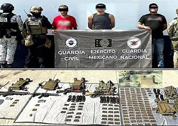 Detienen a 5 criminales y aseguran más de 300kg de droga con armamento táctico en Michoacán