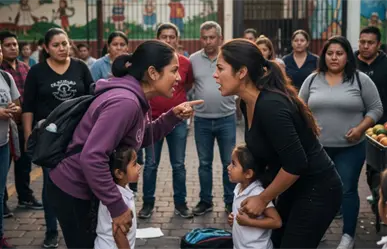 VIDEO | Pelea entre madres frente a secundaria de Tláhuac evidencia bullying en escuelas de CDMX