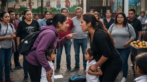 VIDEO | Pelea entre madres frente a secundaria de Tláhuac evidencia bullying en escuelas de CDMX
