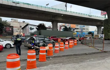 Caos en Periférico Norte: obras viales colapsan el tránsito en Naucalpan