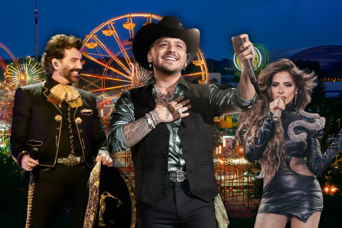 Feria Estatal de León 2026 (Foto: IG @nodal, @gloriatrevi, @alexoficial / Canva)