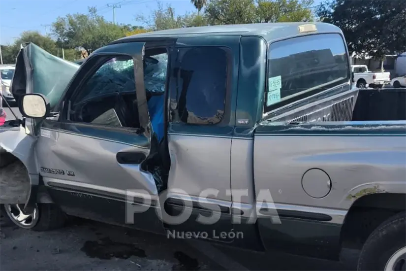 Un fatal accidente vehicular en San Nicolás de los Garza resultó en la muerte de un hombre tras el choque de vehículos. Foto: Brenda Reza