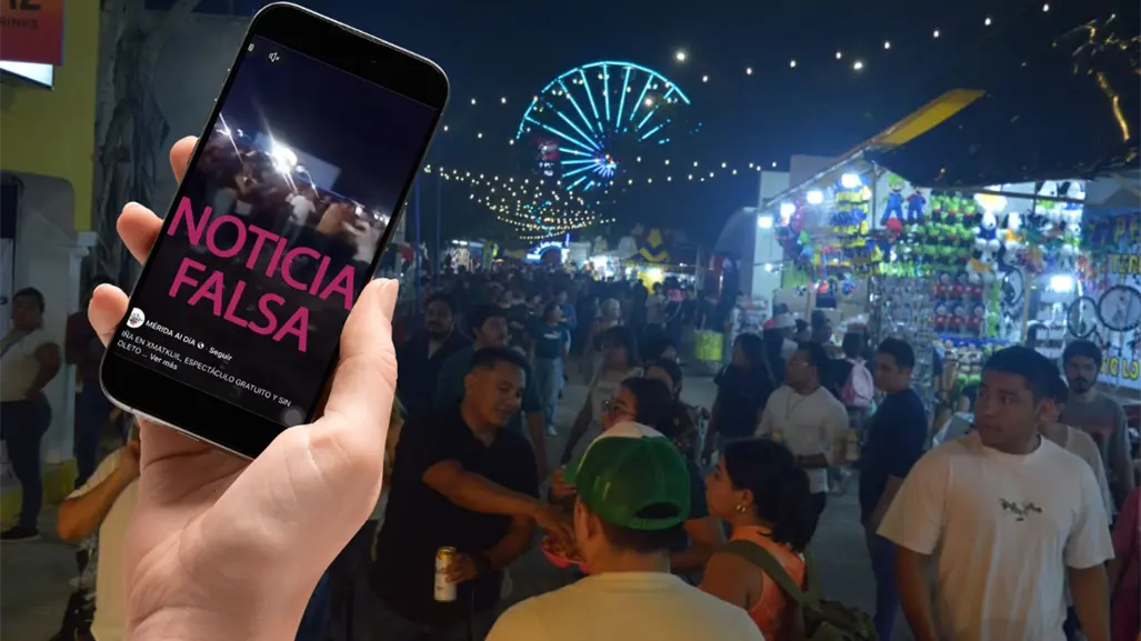 No hubo riña en la Feria Xmatkuil 2025; se trata de un video antiguo