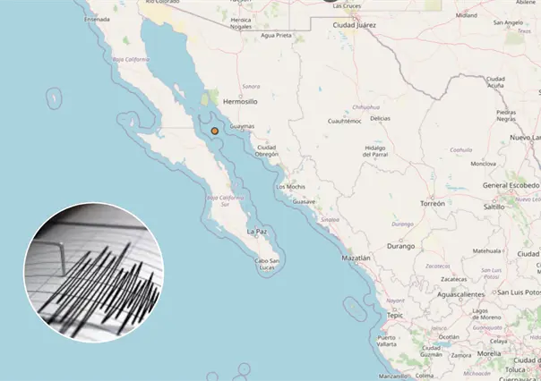 Nuevo sismo de magnitud 4.2 sacude el Golfo de California, al noreste de Santa Rosalía
